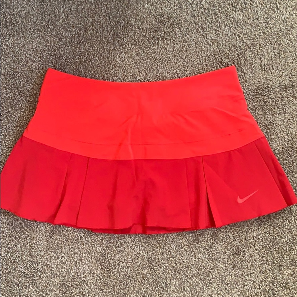 Red Nike Tennis Skort